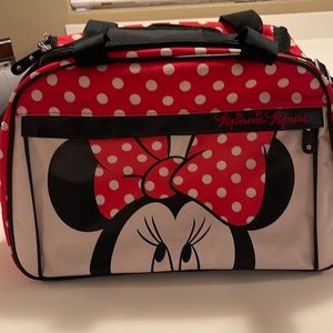Loungefly Minnie Mouse weekender bag.